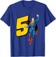 Kids Superman Super Hero 5th Birthday T-Shirt - T-Shirt | Royal
