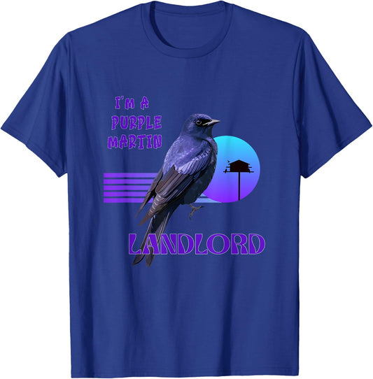 Purple Martin apparel for anyone devoted to these birds. T-Shirt - T-Shirt | Royal