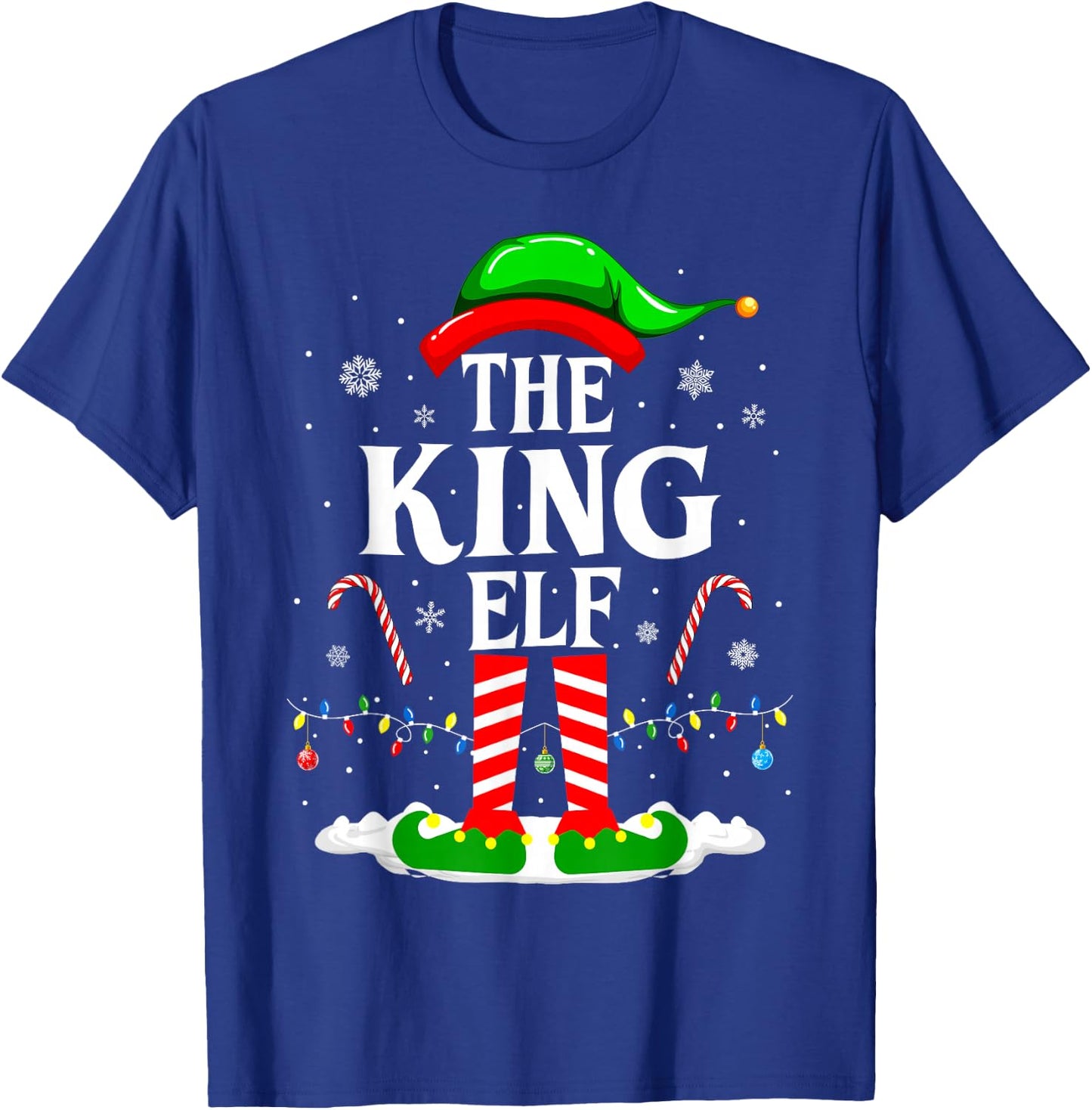 The King Elf Funny Xmas Matching Family Christmas Party T-Shirt - T-Shirt | Royal