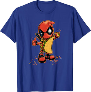 Marvel Comics Retro Classic Halloween Taco Deadpool T-Shirt - T-Shirt | Royal