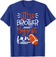 Little Brother Biggest Fan Football, Football Boys T-Shirt - T-Shirt | Royal