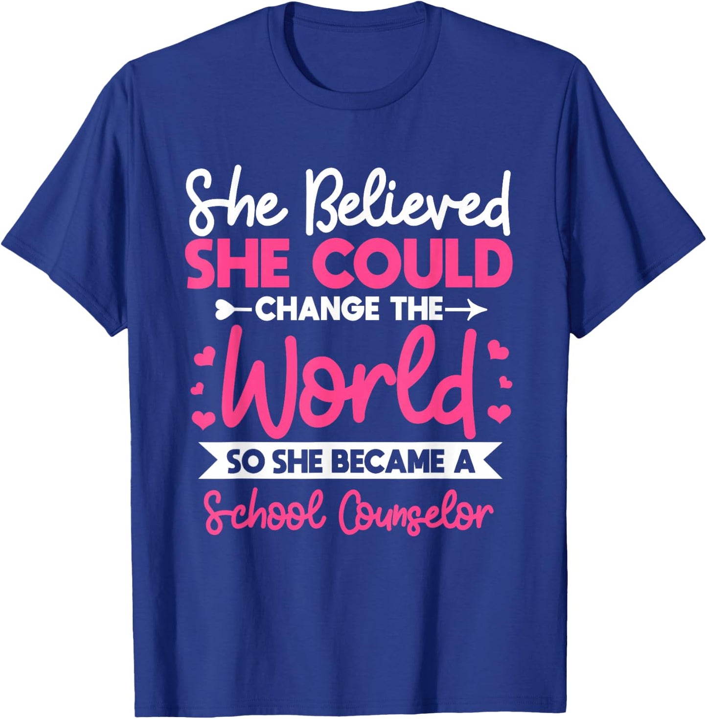 School Counseling Guidance Counselor Student T-Shirt - T-Shirt | Royal