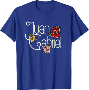 Juan Gabriel Vintage Roses Logo T-Shirt - T-Shirt | Royal