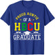 Proud HBCU Auntie of a HBCU Graduate Family T-Shirt - T-Shirt | Royal