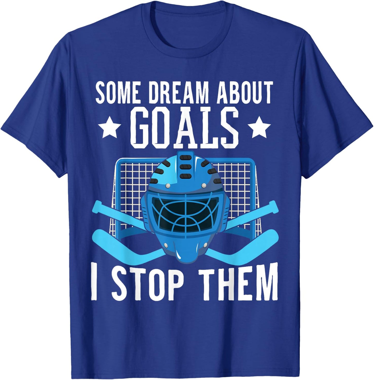 Ice Hockey Player Ice Hockey Goalie T-Shirt - T-Shirt | Royal