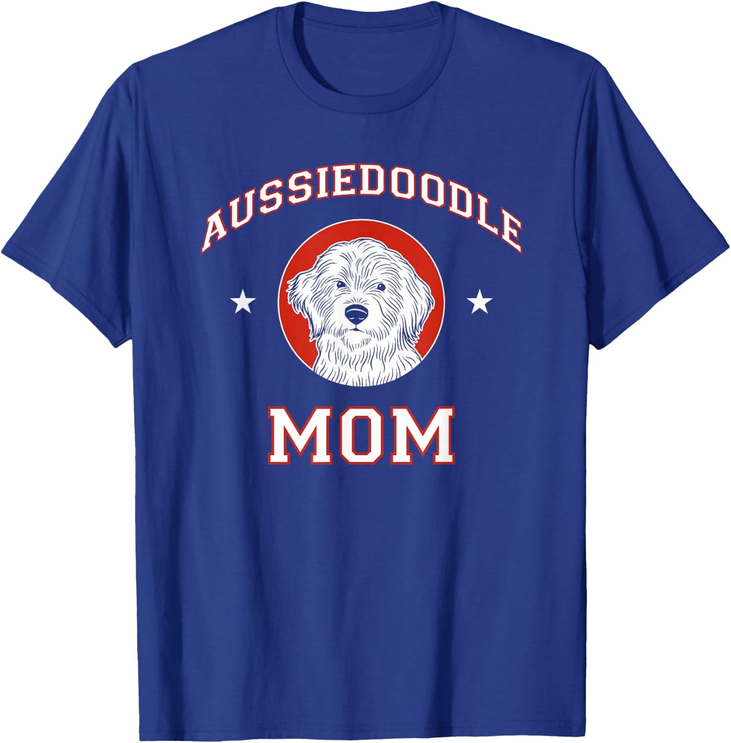 Aussiedoodle Mom Dog Mother Women Girls Kids T-Shirt - T-Shirt | Royal