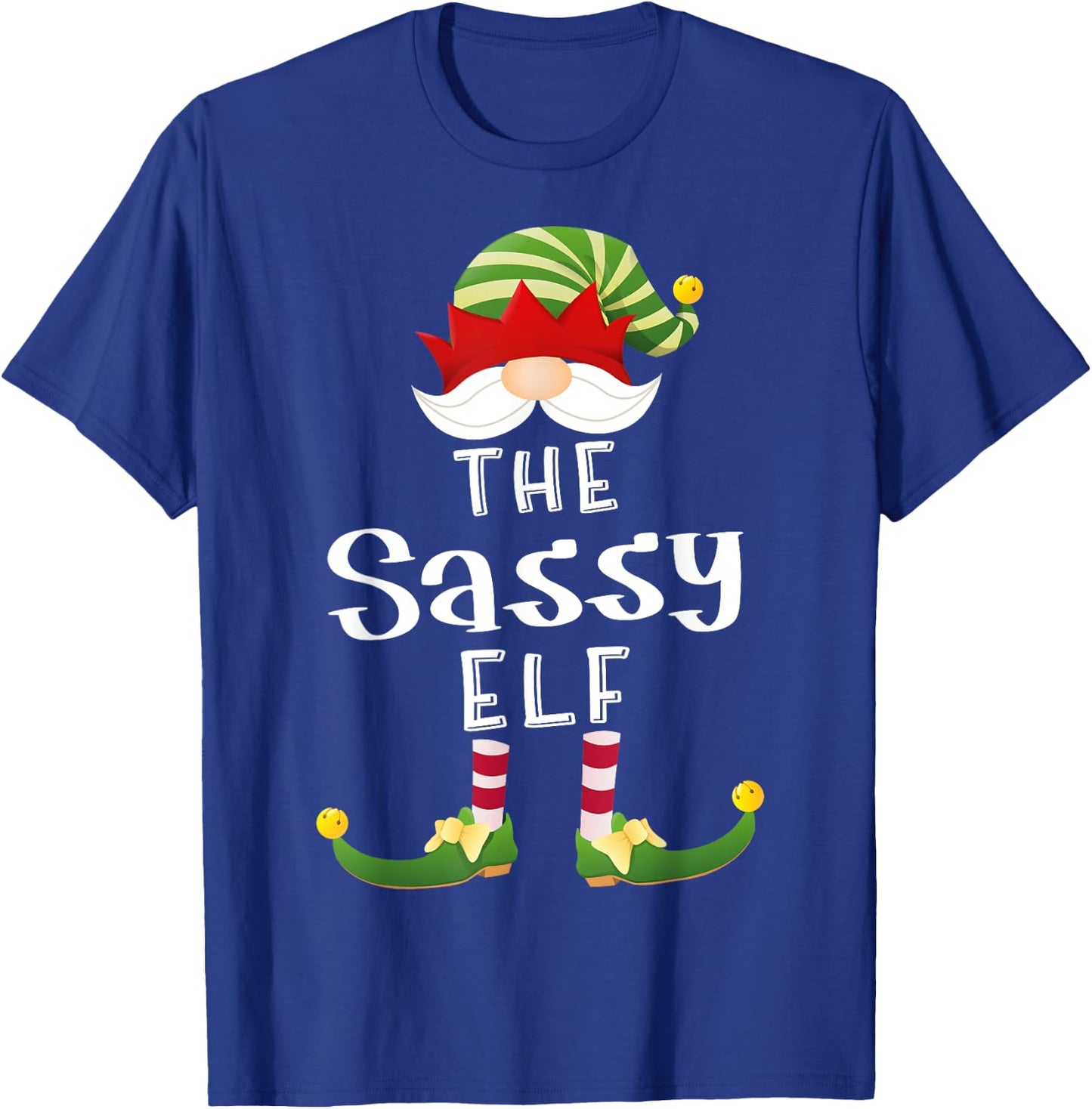 Sassy Elf Group Christmas Funny Pajama Party T-Shirt - T-Shirt | Royal