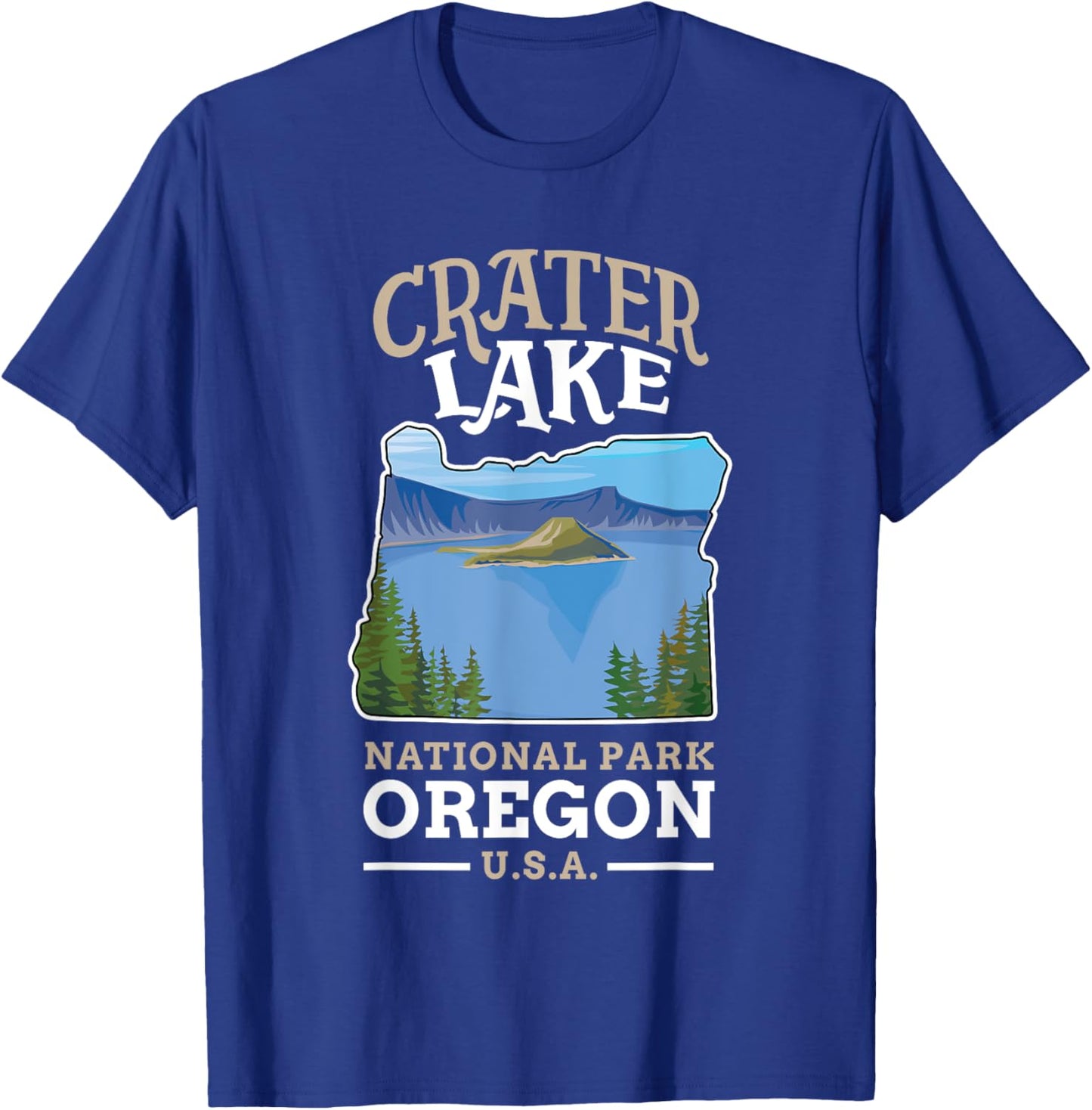 Crater Lake National Park US Oregon T-Shirt - T-Shirt | Royal