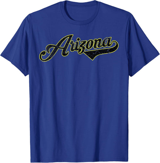Vintage Arizona Baseball City T-Shirt - T-Shirt | Royal