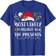 Most Likely To Organize All The Presents Family Christmas T-Shirt - T-Shirt | Royal