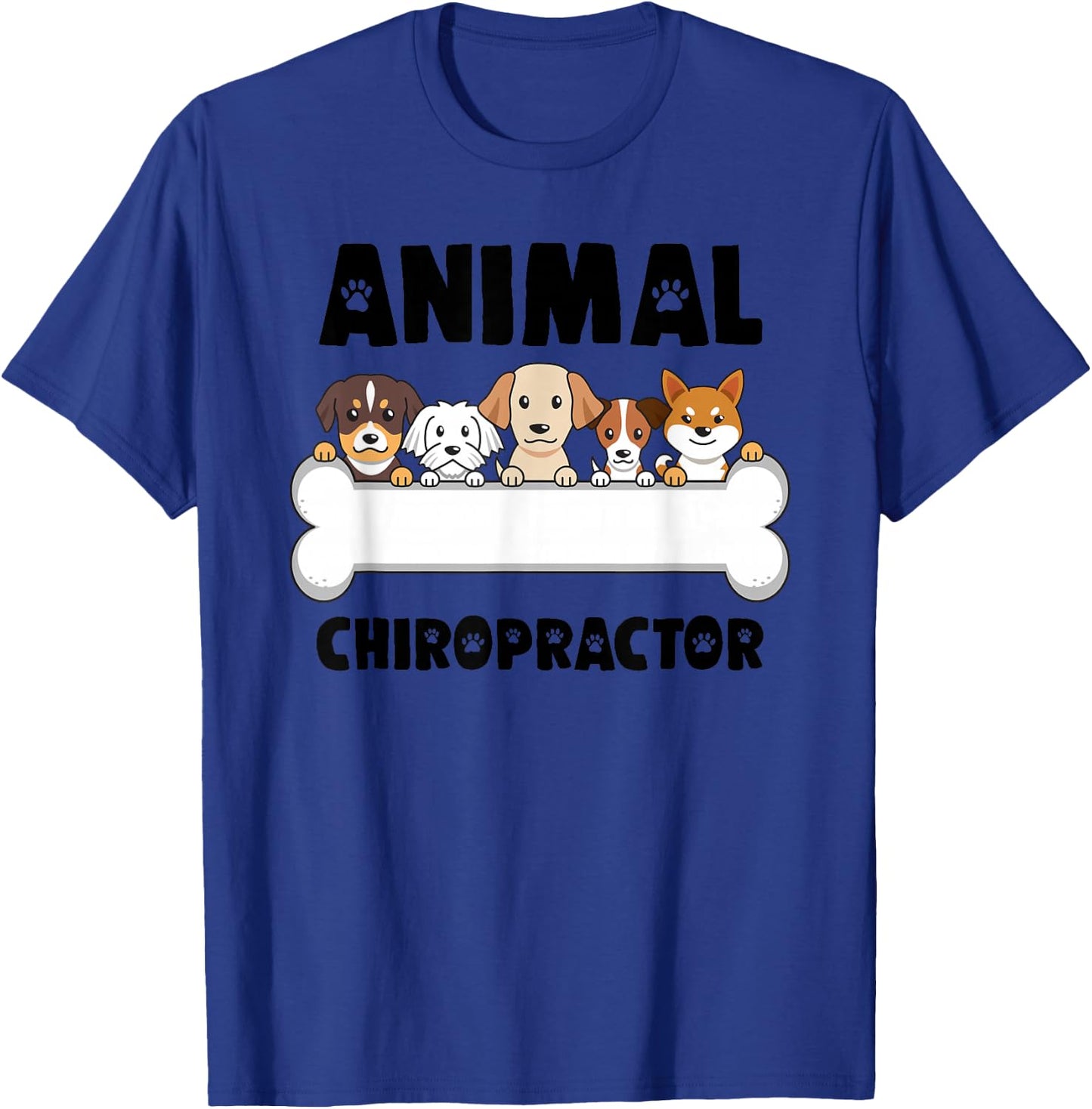 Animal Chiropractor Cool Chiropractic Care Spine Veterinary T-Shirt - T-Shirt | Royal