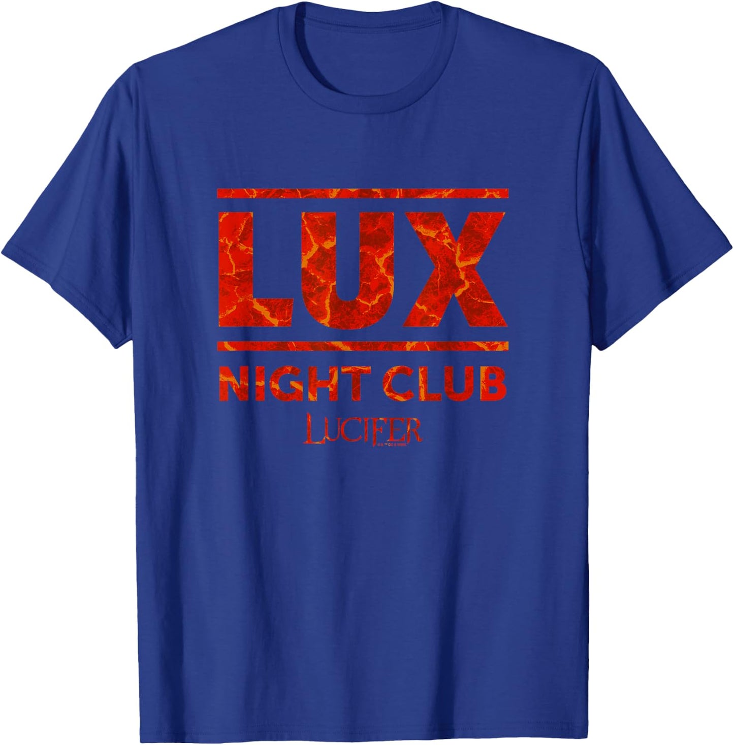 Lucifer Lux Nightclub Flaming Hot Logo T-Shirt - T-Shirt | Royal