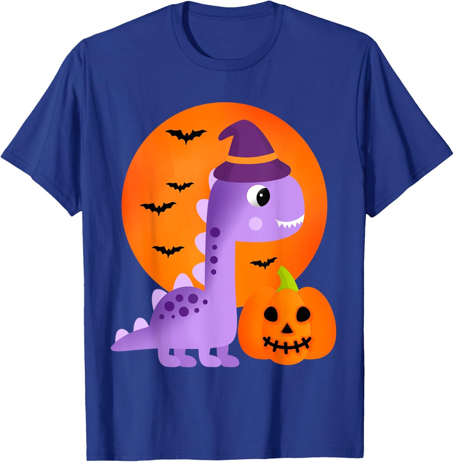 Cute Dinosaur Halloween Kids Girls Dinosaur T Rex Halloween T-Shirt - T-Shirt | Royal
