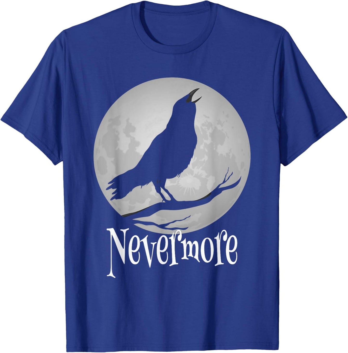 Crowcore Aesthetic - Raven Bird Spooky Dark Gothic Nevermore T-Shirt - T-Shirt | Royal