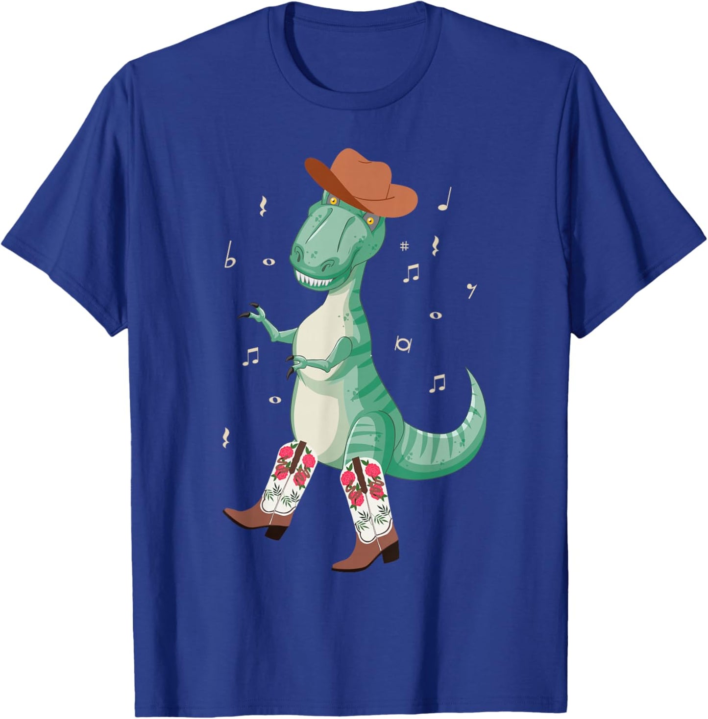 Line Dancing Dance Teacher T Rex Dinosaur T-Shirt - T-Shirt | Royal