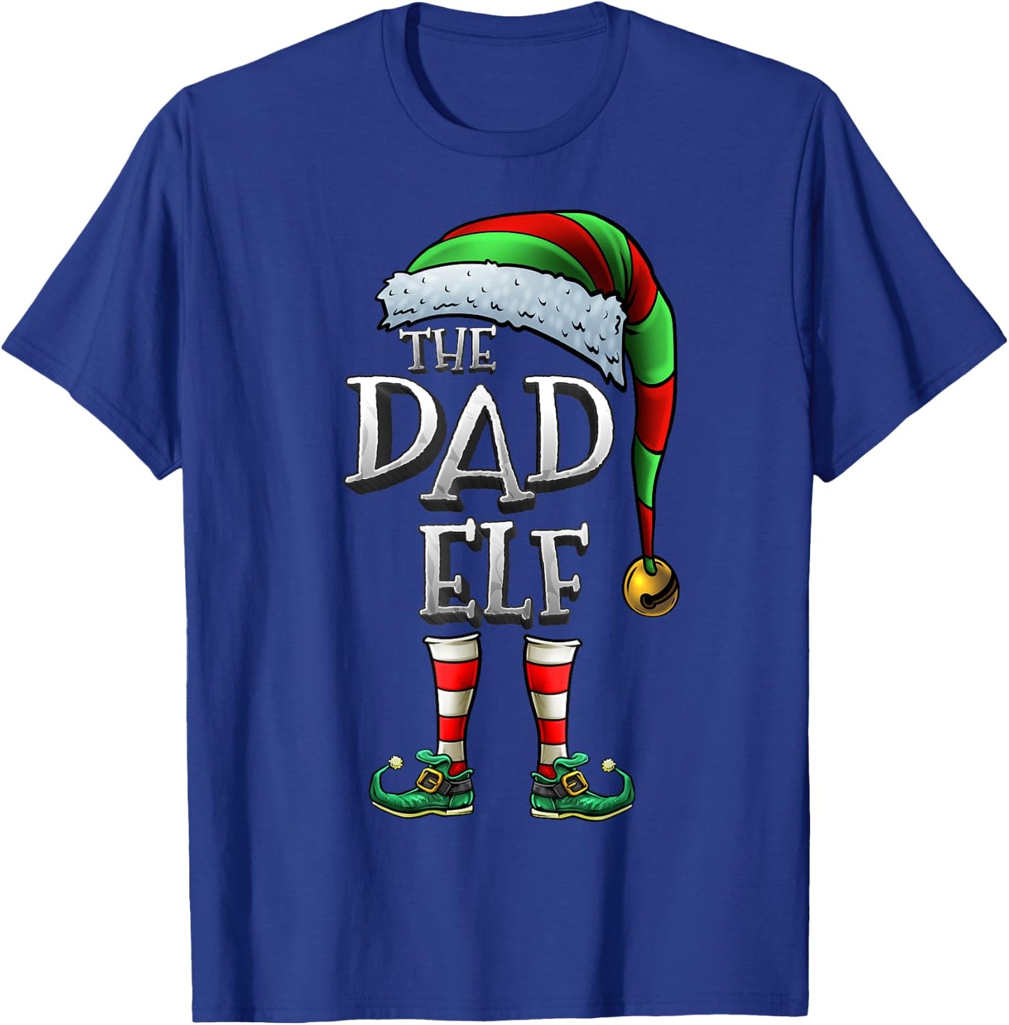 The Dad Elf Shirt Matching Family Dad Christmas Elf T-Shirt - T-Shirt | Royal