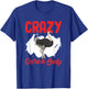 Crazy Ostrich Lady Funny Ostrich Animal Birds Farm Ostrich T-Shirt - T-Shirt | Royal