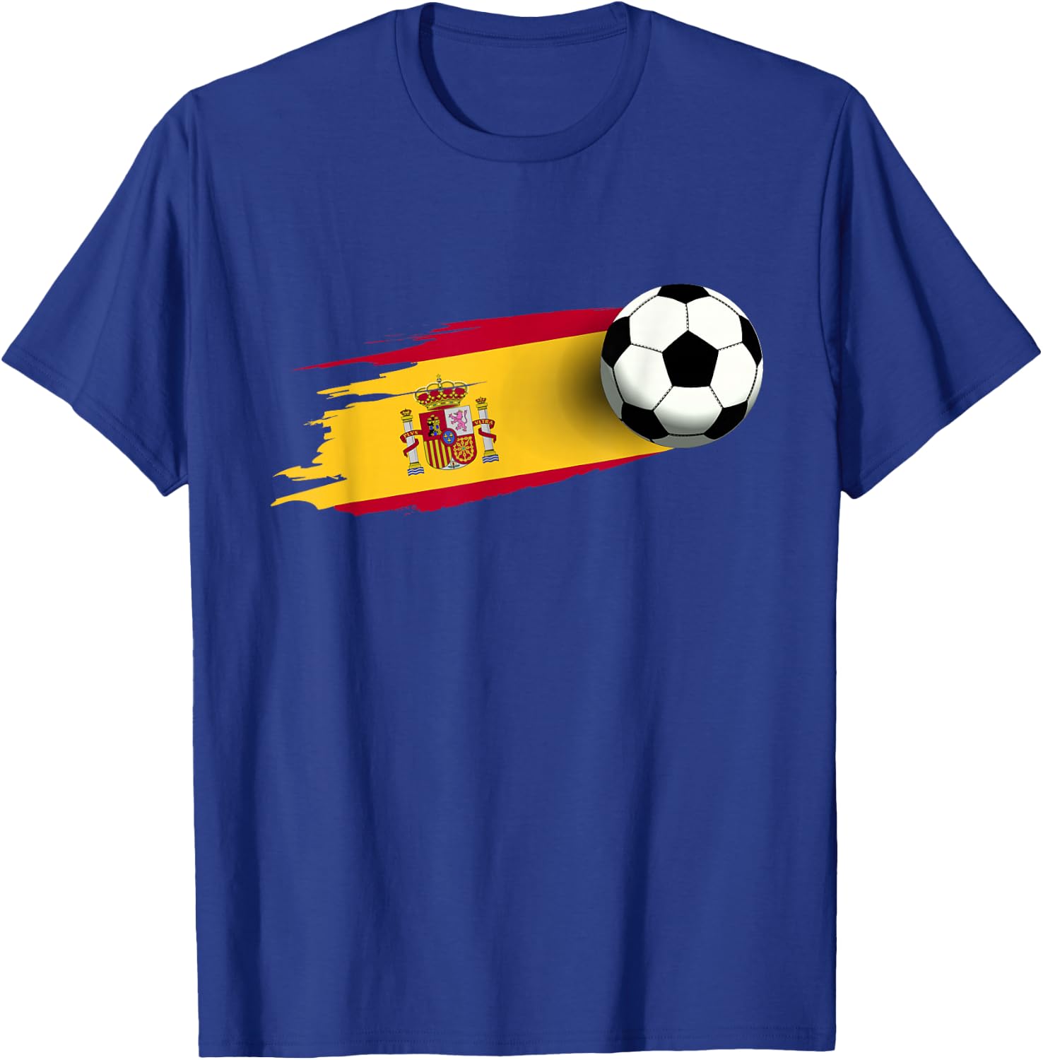 Spain Flag Jersey Spanish Soccer Team Spanish T-Shirt - T-Shirt | Royal