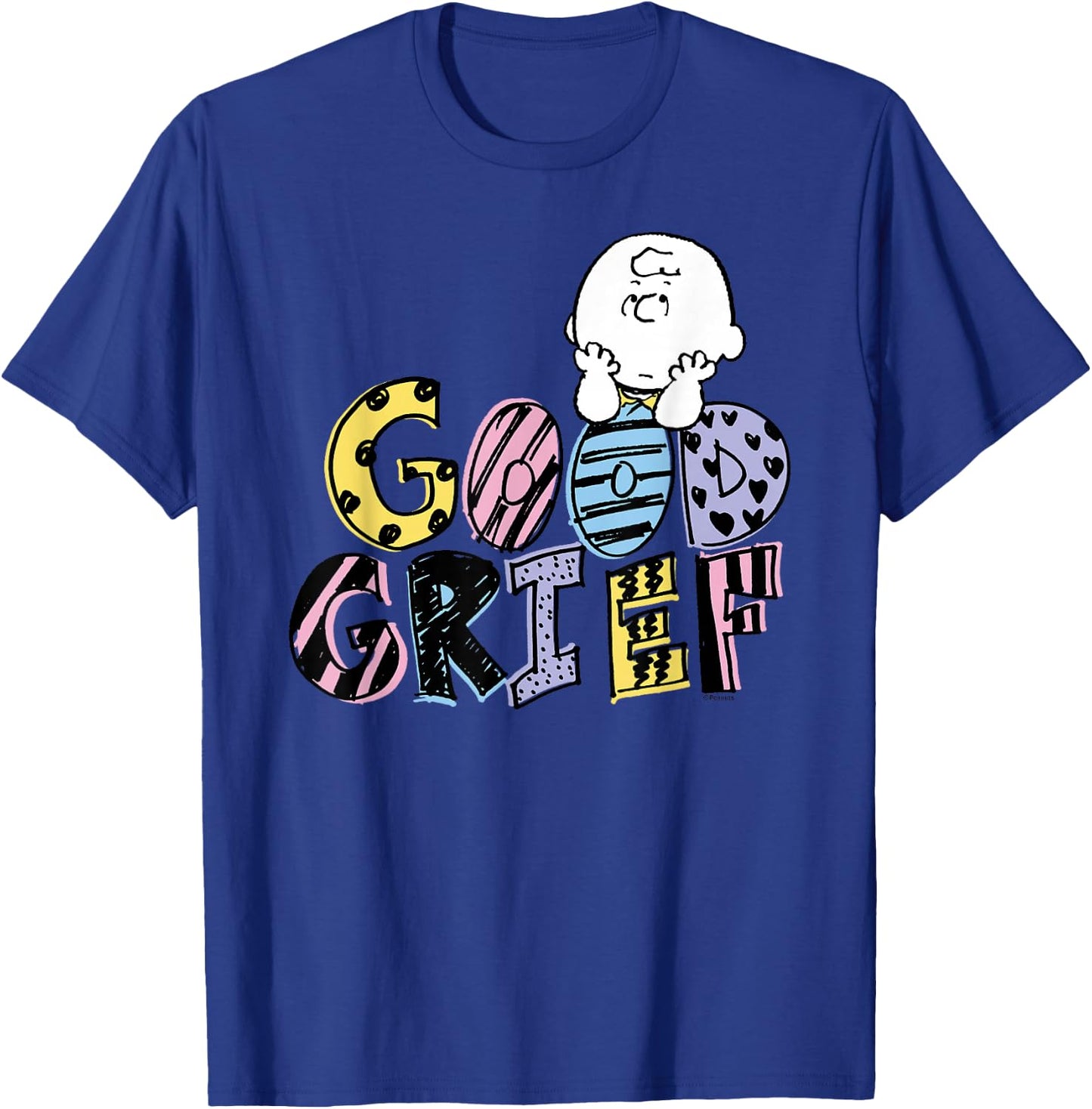 Peanuts - Good Grief Charlie Brown T-Shirt - T-Shirt | Royal