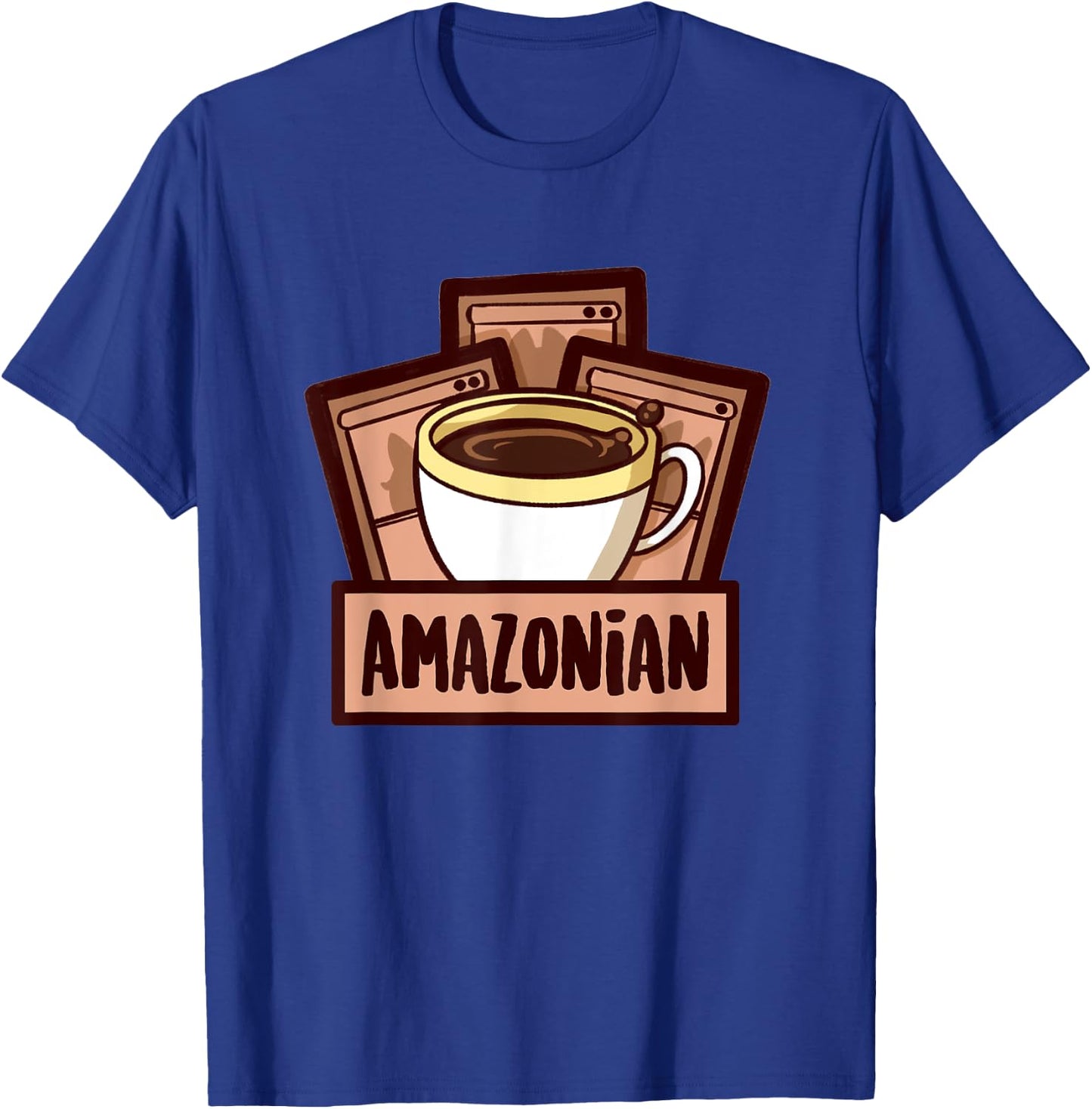 Amazonian's Coffee & Card Games T-Shirt - T-Shirt | Royal