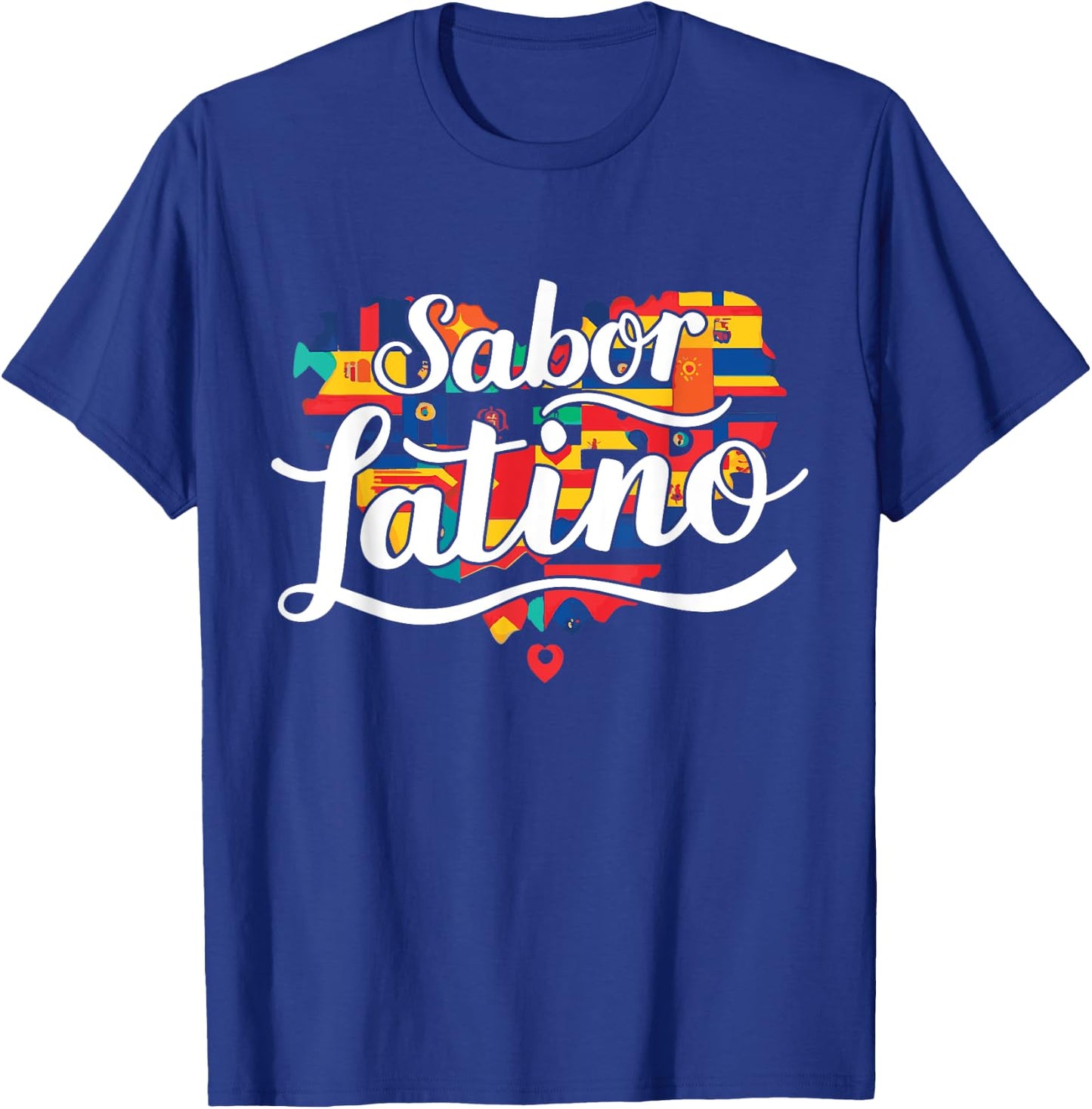 Sabor Latino Latin Flavor Hispanic Heritage T-Shirt - T-Shirt | Royal