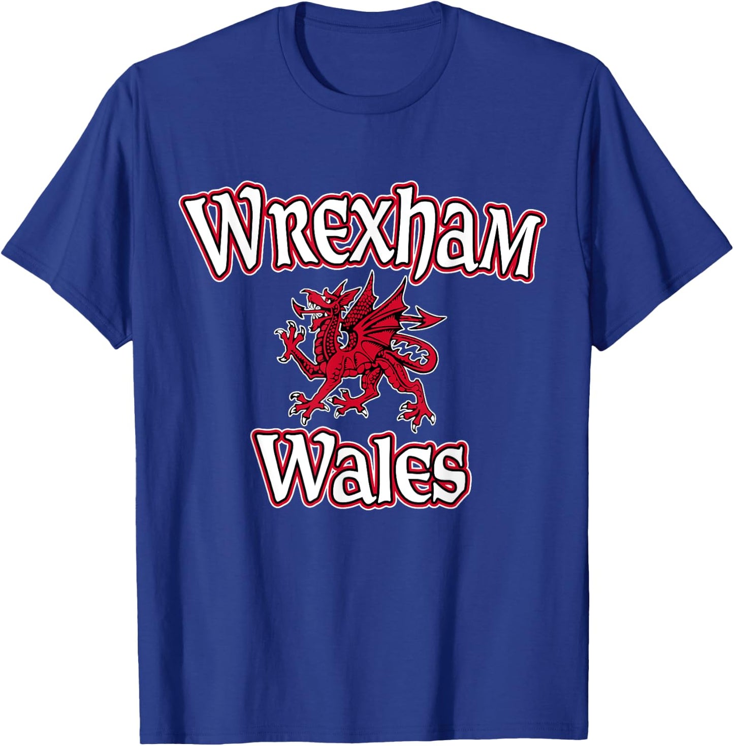 Wrexham Wales Dragon T-Shirt - T-Shirt | Royal