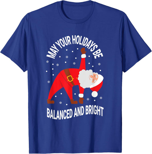 Yoga Practitioner Namasleigh Xmas Meditation Christmas Yoga T-Shirt - T-Shirt | Royal