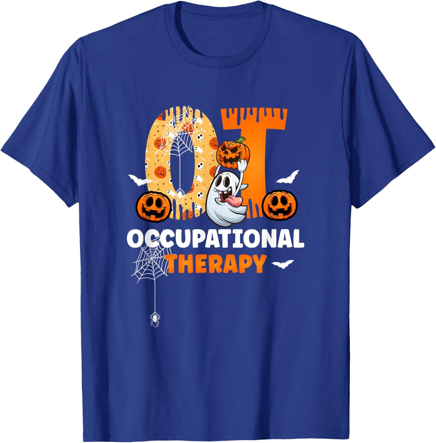Spooky OT Occupational Therapy Therapist Halloween T-Shirt - T-Shirt | Royal