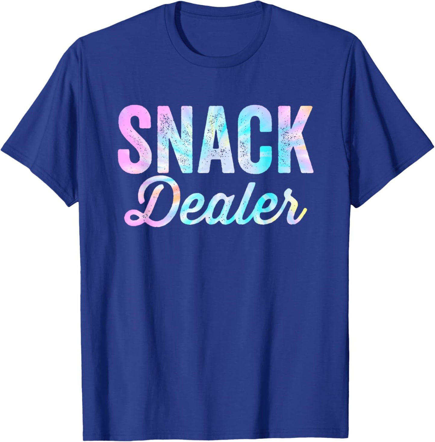 Snack Dealer Summer Camp Staff Daycare Worker Funny Tie Dye Women T-Shirt - T-Shirt | Royal