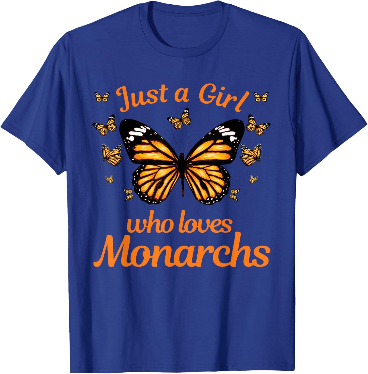 Funny Monarch Butterfly Art Girls Butterfly Lover T-Shirt - T-Shirt | Royal