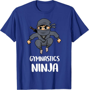 Gymnastics Ninja Boy Funny Sports Toddler Kids T-Shirt - T-Shirt | Royal