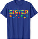 Master Builder Sister Birthday Boy Building Bricks Blocks T-Shirt - T-Shirt | Royal