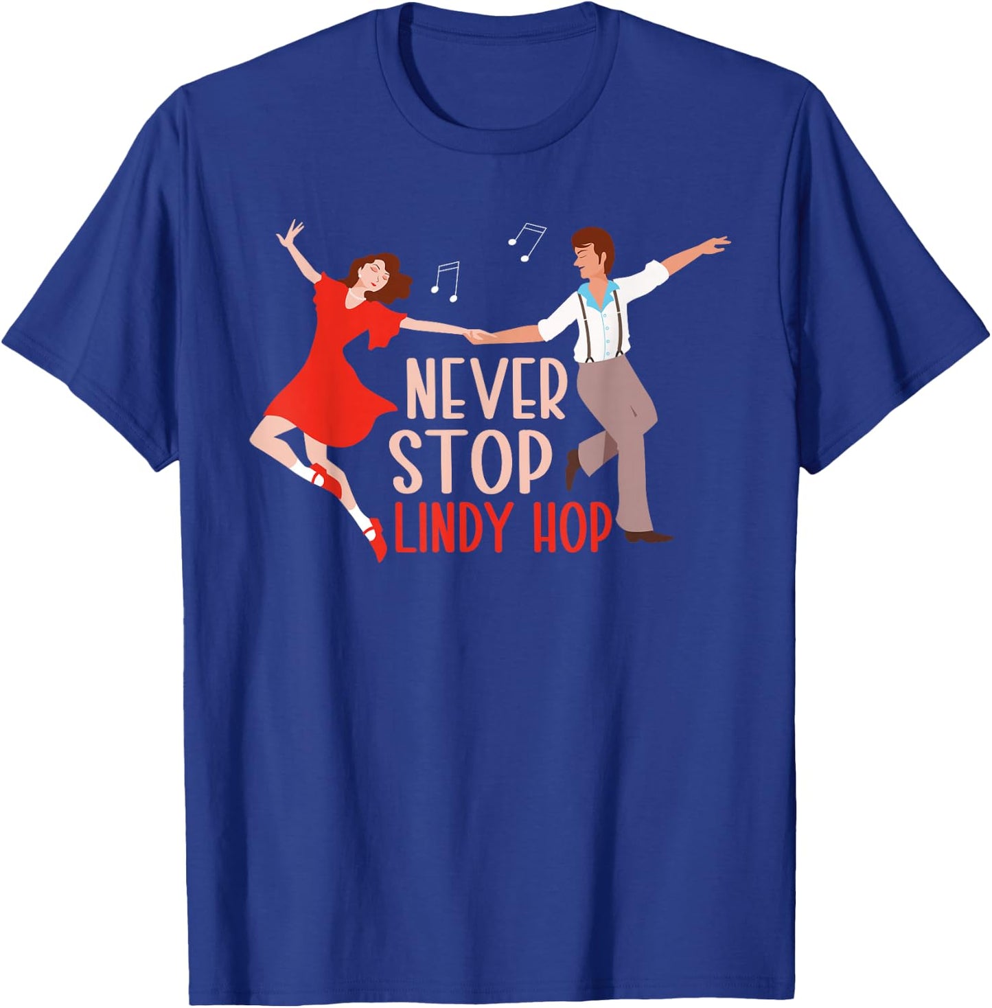 Lindy Hop Swing Dancer Dance T-Shirt - T-Shirt | Royal