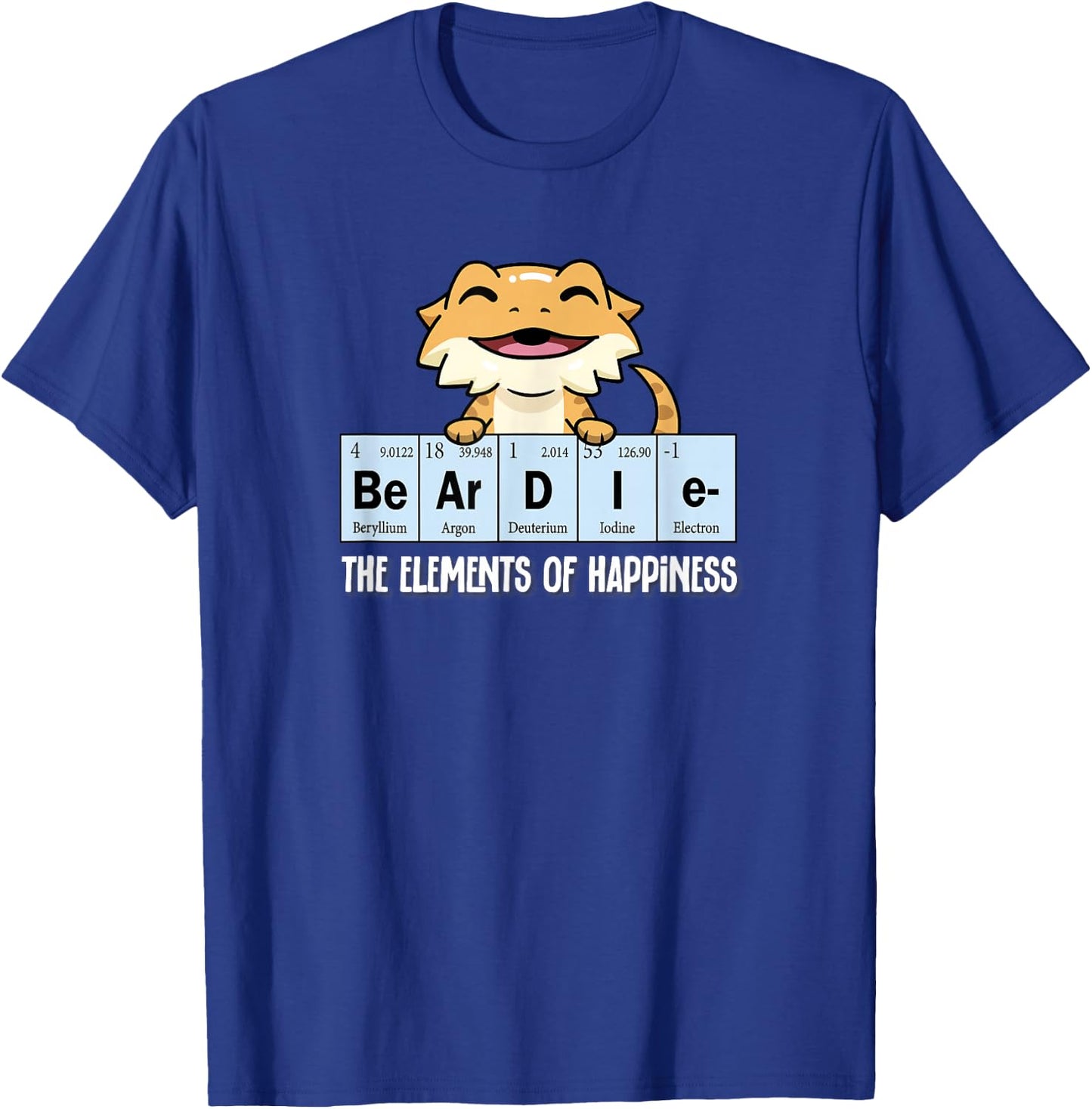 Tiny Dinosaur Elements Bearded Dragon Lover T-Shirt - T-Shirt | Royal