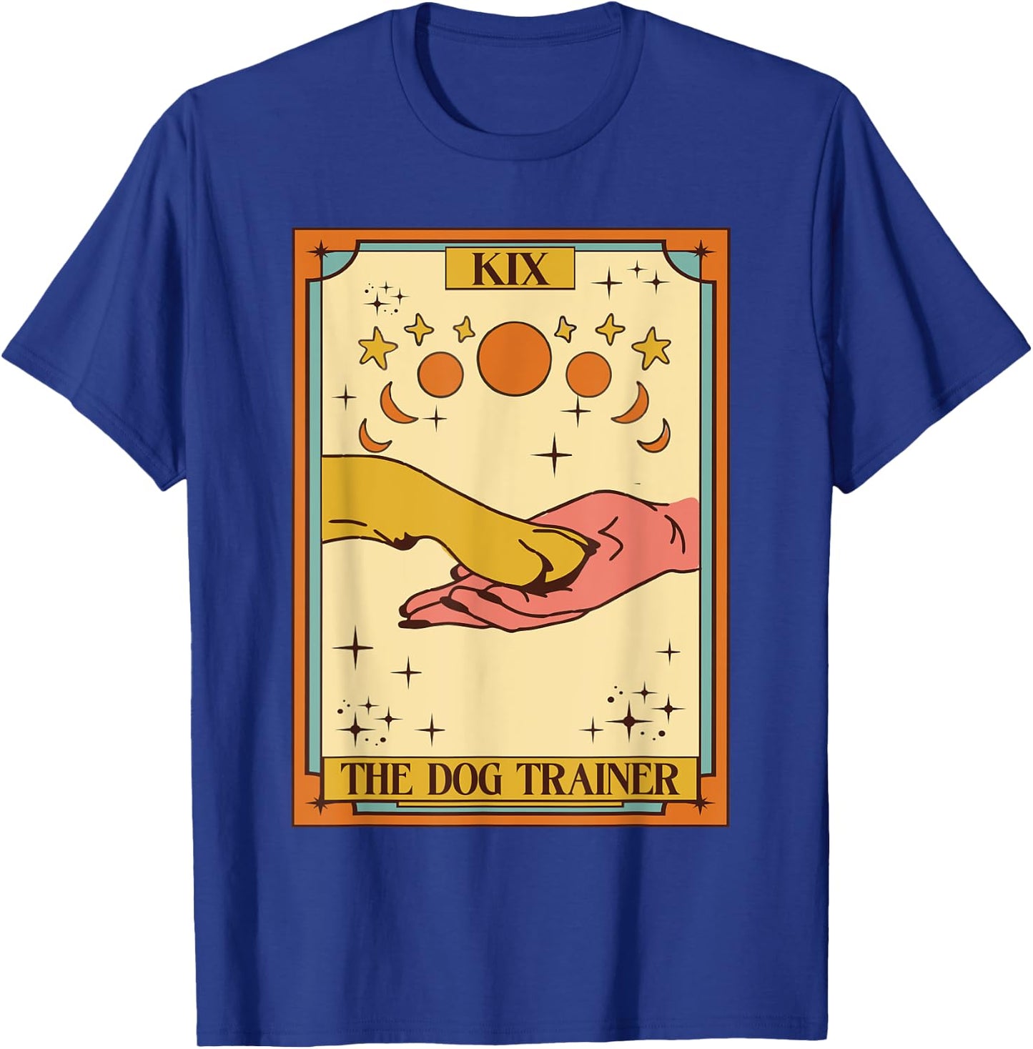 Dog Training Positive Reinforcement Dog Trainer Tarot Card T-Shirt - T-Shirt | Royal