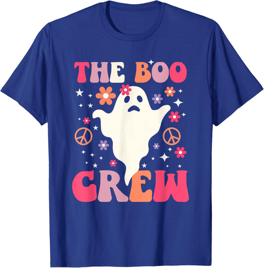 Halloween The Boo Crew - Cute Ghost - Spooky Family Matching T-Shirt - T-Shirt | Royal