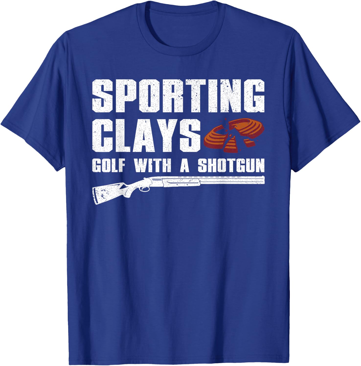 Cool Trap Shooting Women Skeet Clay Target Shooter T-Shirt - T-Shirt | Royal