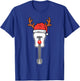 Guitar Christmas Reindeer Music Instrument Rocker Rock Xmas T-Shirt - T-Shirt | Royal