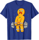Gingerbread Man Weightlifting Christmas Fitness Gym Deadlift T-Shirt - T-Shirt | Royal