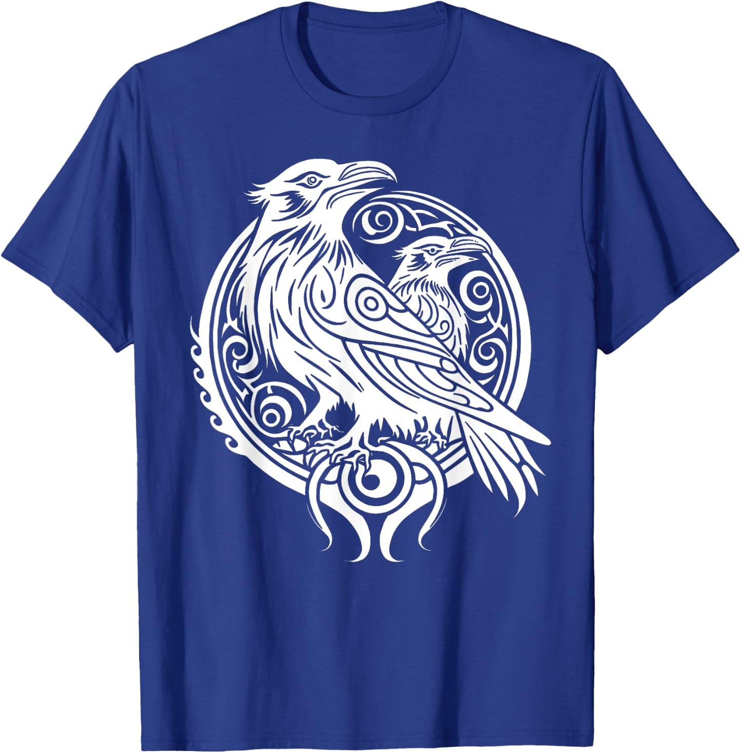 Odins Raven Norse Mythology Viking Birds Celtic Knots Asgard T-Shirt - T-Shirt | Royal