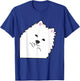 American Eskimo Dog Peeking From Side Cute American Eskimo T-Shirt - T-Shirt | Royal
