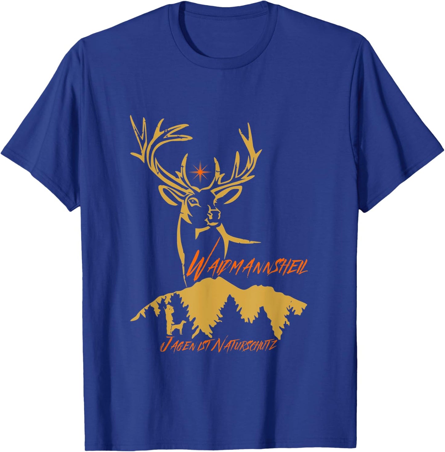 Jäger Waidmannsheil - Jagen ist Naturschutz T-Shirt - T-Shirt | Royal