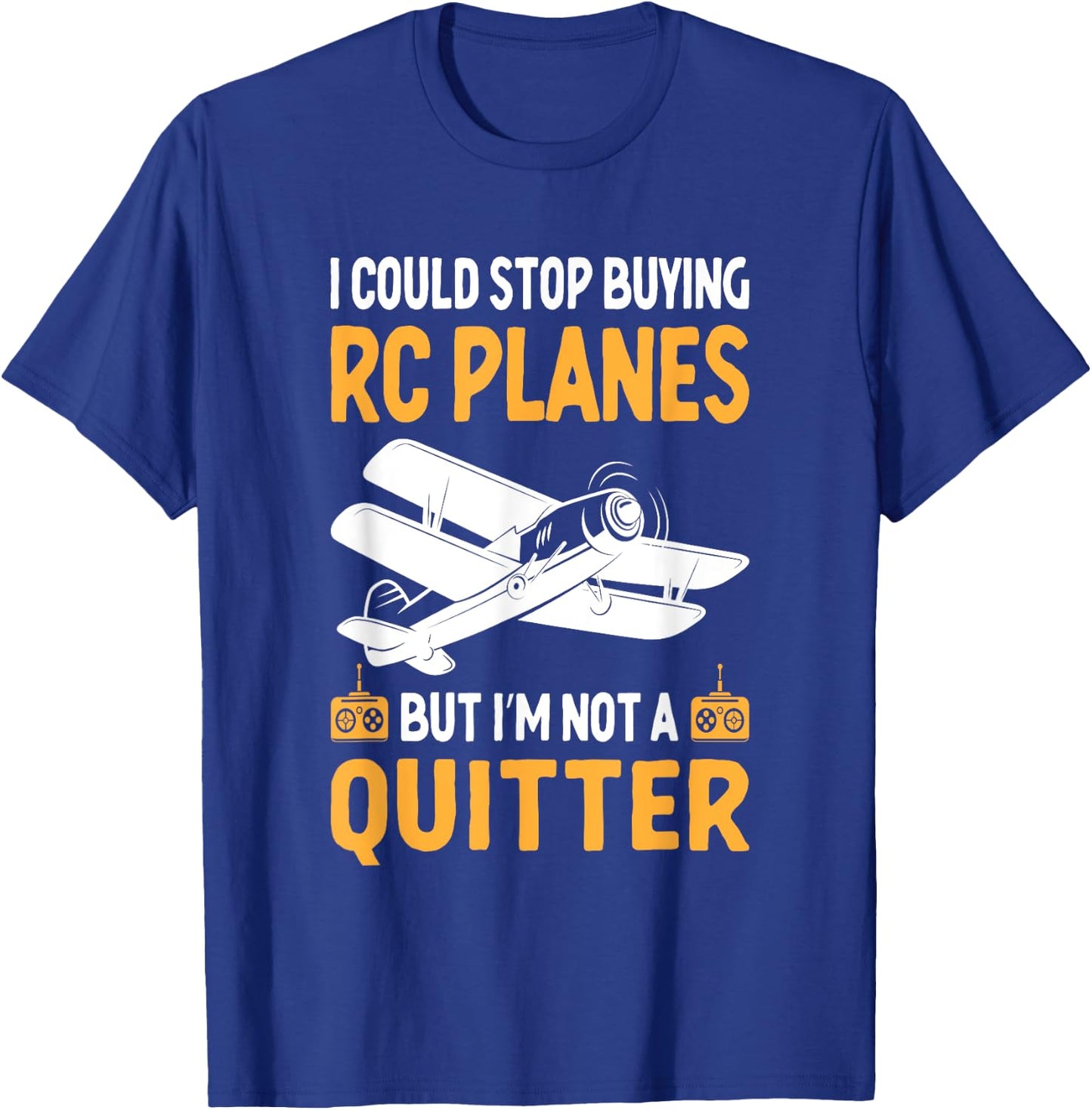 RC Airplanes - RC Plane Operator Radio Controlled Aircraft T-Shirt - T-Shirt | Royal