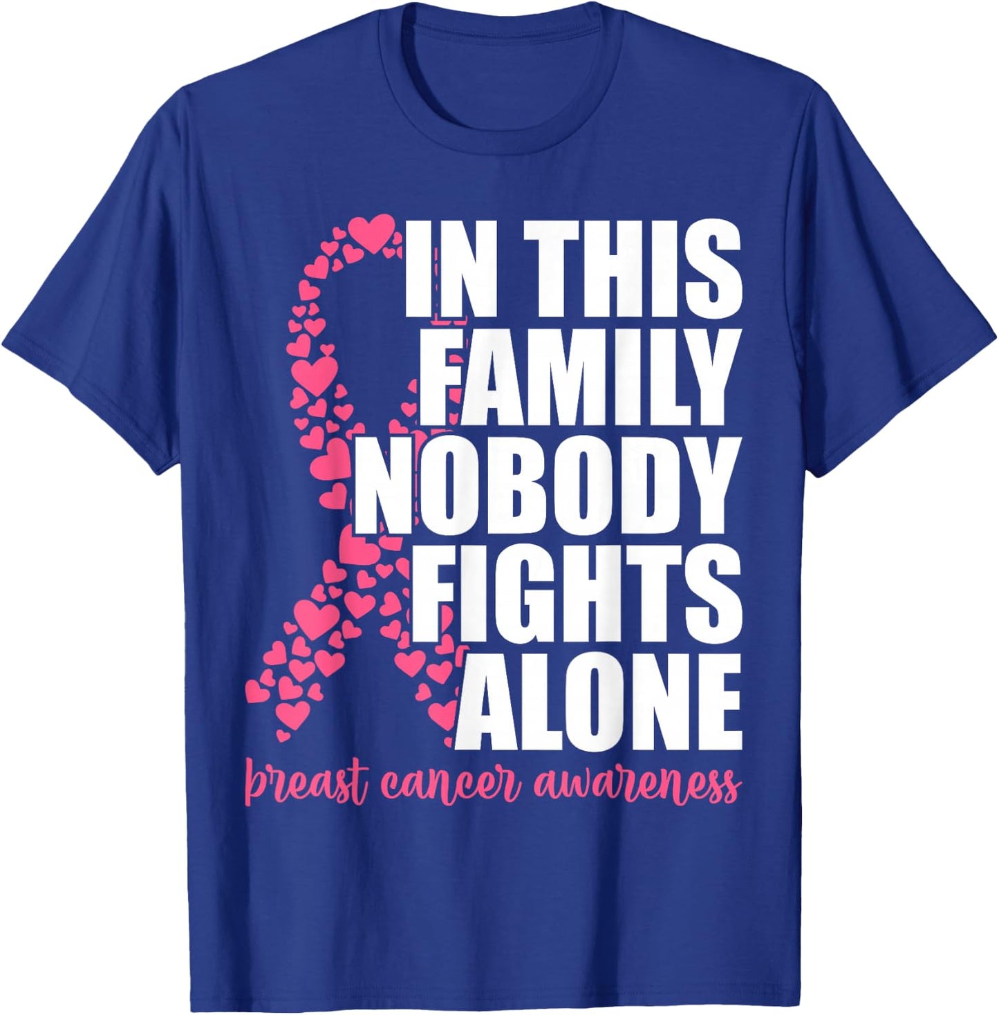 Breast Cancer Shirts for Family Pink Breast Cancer Awareness T-Shirt - T-Shirt | Royal