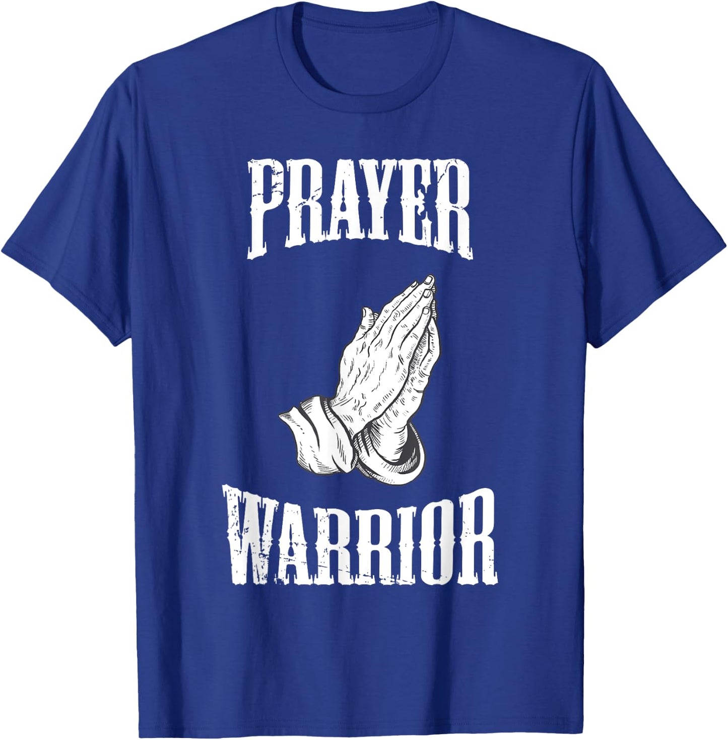 Prayer Warrior Christian Religious Bible Motivational T-Shirt - T-Shirt | Royal