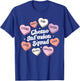 Valentines Day Chemo Infusion Nurse Oncology Groovy Hearts T-Shirt - T-Shirt | Royal