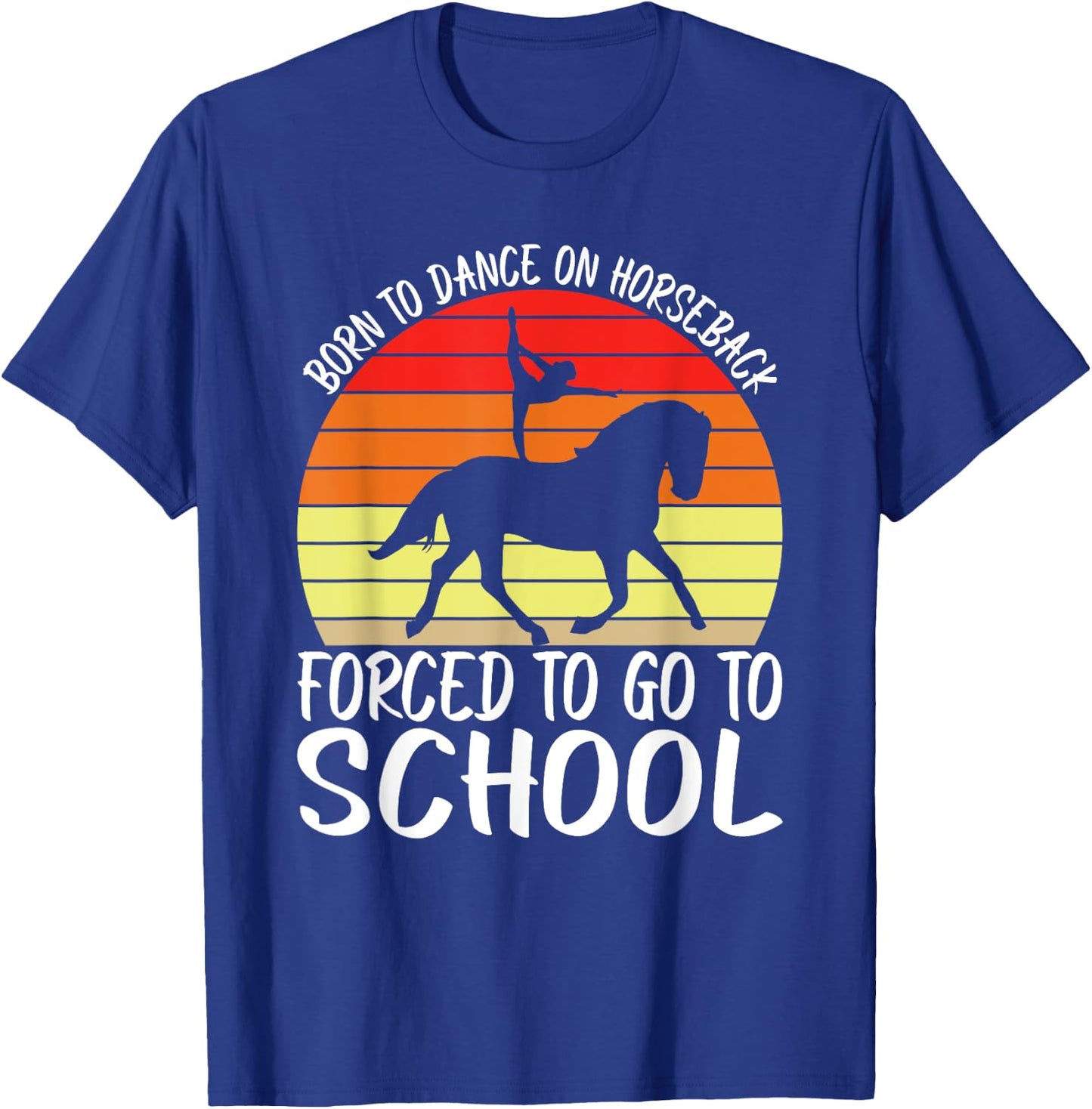 Horse Riding Dance On Horseback Horse Vaulting T-Shirt - T-Shirt | Royal