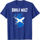 Single Malt Whisky Scotch Lover Scotland Flag T-Shirt - T-Shirt | Royal