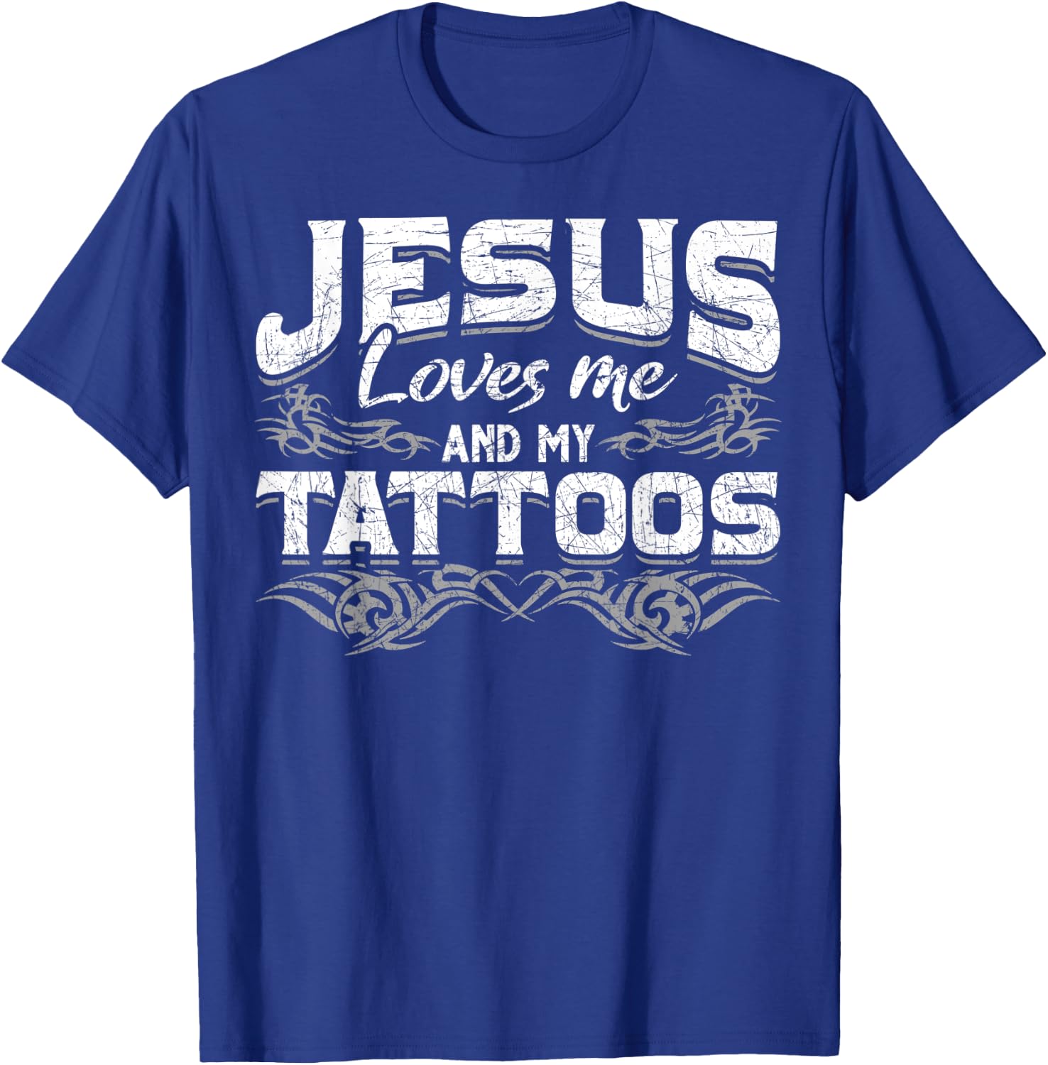 Inked Jesus Prayer Tattooed Christian Tattoo Artist Tattoo T-Shirt - T-Shirt | Royal
