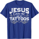 Inked Jesus Prayer Tattooed Christian Tattoo Artist Tattoo T-Shirt - T-Shirt | Royal